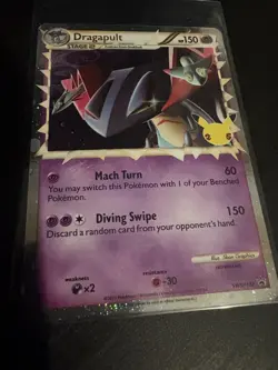 Pokemon TCG Card Dragapult SWSH132 25th Celebrations Black Star Promo - NM - Image 1