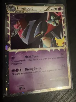 Pokemon TCG Card Dragapult SWSH132 25th Celebrations Black Star Promo - NM - Image 3