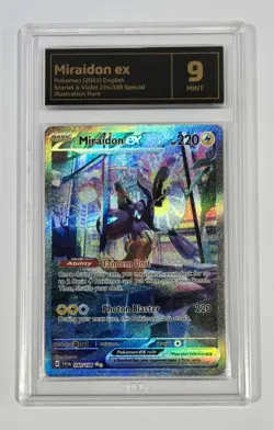 Pokemon Slab: Miraidon ex - 244/198 - Scarlet & Violet - Graded TCG Mint 9 - Image 1