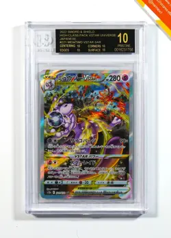 Pokemon BGS 10 Black label Mewtwo Vstar #221 S12a Vstar Universe 2022 Japanese - Image 1