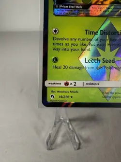 Pokemon TCG Celebi Prism Star 19/214 Sun & Moon Lost Thunder Holo Rare - Image 4