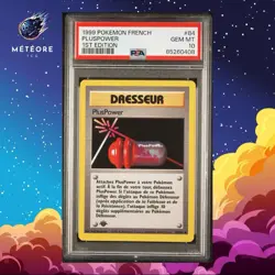 Carte Pokemon Dresseur PlusPower 84/102 Set de Base Edition 1 PSA 10 Francais - Image 1
