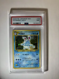 Azumarill #184 PSA 9 Neo Genesis Holo Japanese 2000 Pokemon? - Image 1