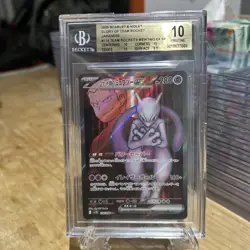 BGS 10 Team Rocket's Mewtwo EX SR 114/098 Glory of Team Rocket Pokemon PSA - Image 1