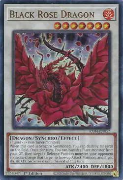 Quarter Century Stampede #RA04-EN057 Black Rose Dragon (UR) - Image 1