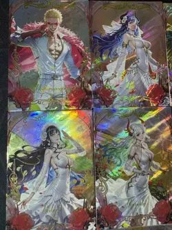 One Piece 9 Collectible Character Anime Cards CCG Boa Rose Garden Hancock Yamato - Image 2