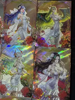 One Piece 9 Collectible Character Anime Cards CCG Boa Rose Garden Hancock Yamato - Image 3