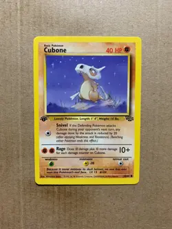 1st Edition Cubone 50/64 Jungle Set - Common Pokemon Card - NM/Mint - Image 1