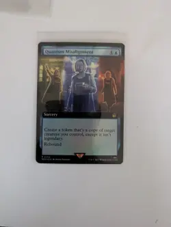 MtG Doctor Who Quantum Misalignment Foil Extended Art Magic Gathering R 0368 - Image 1