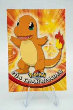 1999 Topps Pokemon TV Animation Series 1 Charmander #4 RARE POKEMON LP++ - Image 1