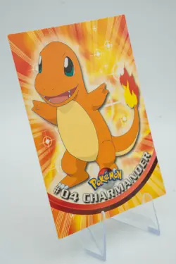 1999 Topps Pokemon TV Animation Series 1 Charmander #4 RARE POKEMON LP++ - Image 2