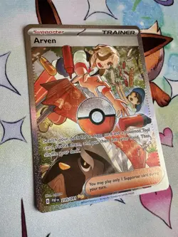 Pokemon TCG Arven Special Illustration Rare SV: Paldean Fates 235/091 - Image 2