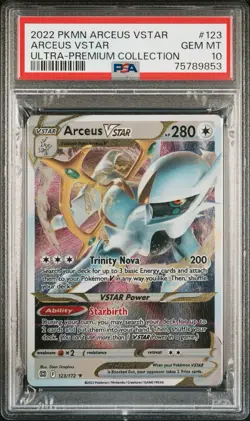 2022 Pokemon Arceus VSTAR Ultra-Premium Collection Metal PSA 10 Gem Mint - Image 1