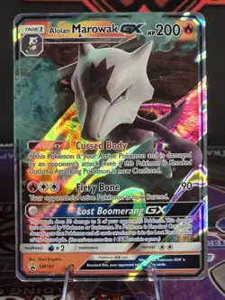 alolan marowak gx sm187 pokemon promo - Image 1