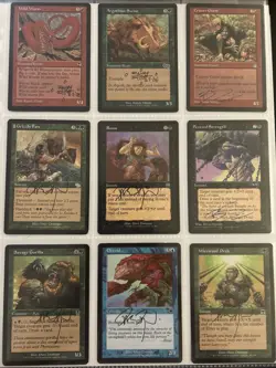 MTG-RD Mixed Lot Of Signed Magic The Gathering Cards By Elliott, Snoddy & Dorman - Image 1