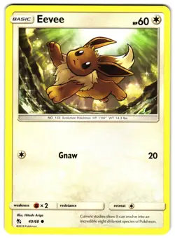 EEVEE 49/68 - NM - HIDDEN FATES 2019 ENGLISH POKEMON CARD - Image 1