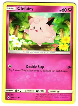 CLEFAIRY 132/214 - NM - UNBROKEN BONDS 2019 ENGLISH POKEMON CARD - Image 1