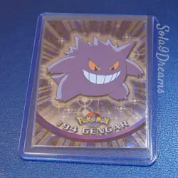 Pokemon #94 GENGAR Card | Topps | 2000 TV Animation | Silver Holo | IN TOPLOADER - Image 4