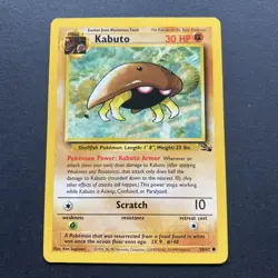 Kabuto 1st Edition - Fossil - 50/62 Mint Pokemon Card 1999 - Image 1