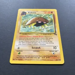 Kabuto 1st Edition - Fossil - 50/62 Mint Pokemon Card 1999 - Image 2