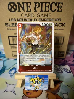 ONE PIECE CARD GAME HOLO CARTE FRANCAISE Sanji ST21-003 FR MINT - Image 1