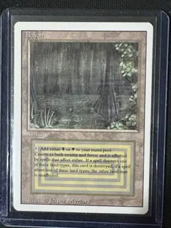 MTG Bayou Revised Edition Regular Rare NM - Never Used - Image 1