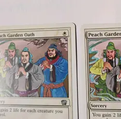3x Peach Garden Oath MTG, Eighth Edition, LP - Image 4