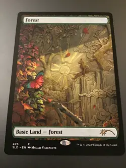 MTG Secret Lair #476 Full Art Forest NM - Image 1