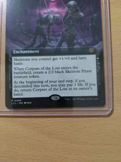 Corpses Of The Lost Extended Art Rare, Lost Caverns Of Ixalan #366, MTG Magic - Image 3