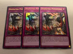 3x Dogmatika Punishment EURO 1st Edition Ultra Rare RA01-EN076 Yu-Gi-Oh! - Image 1