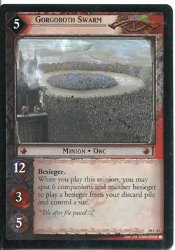 Lord Of The Rings CCG Foil Card MD 10.C87 Gorgoroth Swarm - Image 1