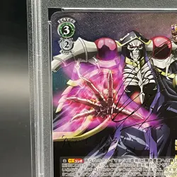 PSA10 Signed Weiss Schwarz Sorcerer King Ainz Sp Overlord Card Satoshi Hino - Image 3