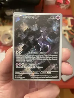 Pokemon TCG Mewtwo 052 Sv: Scarlet & Violet Black Star Promo Cards Holo NM - Image 1