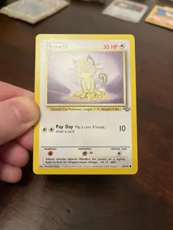 1999 Pokemon Meowth Card 56/64 NM Very Rare Pokemon Card - Image 2