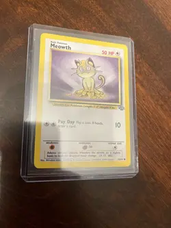 1999 Pokemon Meowth Card 56/64 NM Very Rare Pokemon Card - Image 5