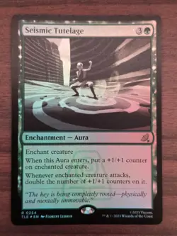 Seismic Tutelage - NM FOIL - Avatar MTG - SHIPS NOW! - Image 1