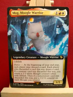 Mog, Moogle Warrior (Extended Art) - Final Fantasy Commander - NM - MTG - Image 1