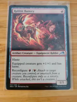 MTG Rabbit Battery 157 Kamigawa: Neon Dynasty M/NM Free UK P&P - Image 1