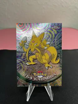 Kadabra #64 Pokemon Topps Chrome Series 1 Holo - TV Animation Edition - Image 1