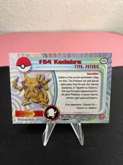Kadabra #64 Pokemon Topps Chrome Series 1 Holo - TV Animation Edition - Image 4
