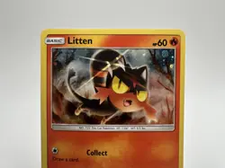 Litten SM08 Black Star Promo Sun and Moon Promos Pokemon TCG LP - Image 2