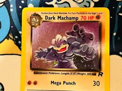Pokemon TCG Dark Machamp 10/82 Team Rocket Holo Rare MP Vintage - Image 3
