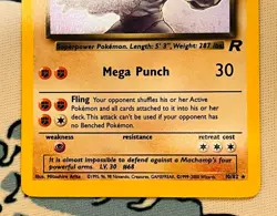 Pokemon TCG Dark Machamp 10/82 Team Rocket Holo Rare MP Vintage - Image 4
