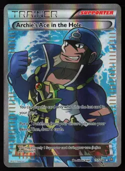 Archie's Ace in the Hole (157 Full Art) 157/160 XY - Primal Clash Pokemon TCG MP - Image 1