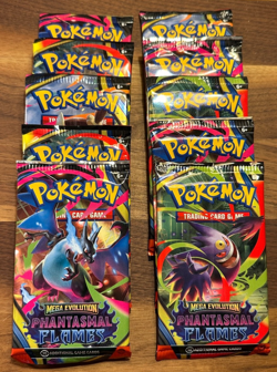 10 Pokemon TCG ME02 Phantasmal Flames Booster Packs - LOT of 10 - Image 1