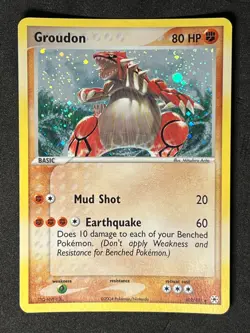 Groudon 102/101 Pokemon 2004 EX Hidden Legends-Secret Rare Holo -NM+ - Image 1