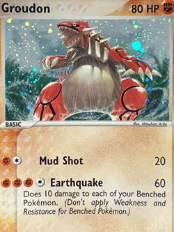 Groudon 102/101 Pokemon 2004 EX Hidden Legends-Secret Rare Holo -NM+ - Image 2