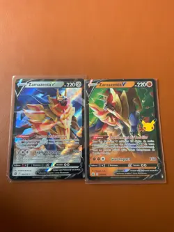 cartes Pokemon lot de 2 cartes V ultra rare de ZAMAZENTA en Francais - Image 1