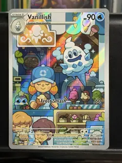 Pokemon TCG Vanillish 190/182 Paradox Rift Illustration Rare - Image 1