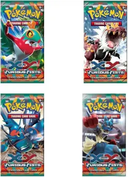 1X Pokemon XY Furious Fists Booster Pack Random Artwork Factory Sealed - Image 2